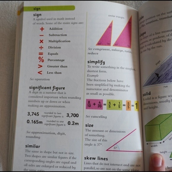 Scholastic Math Dictionary Homework Help for Families - Picture 7 of 9